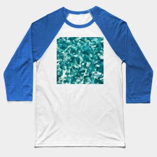 Blue Sea Spark Abstract Painting Baseball T-Shirt